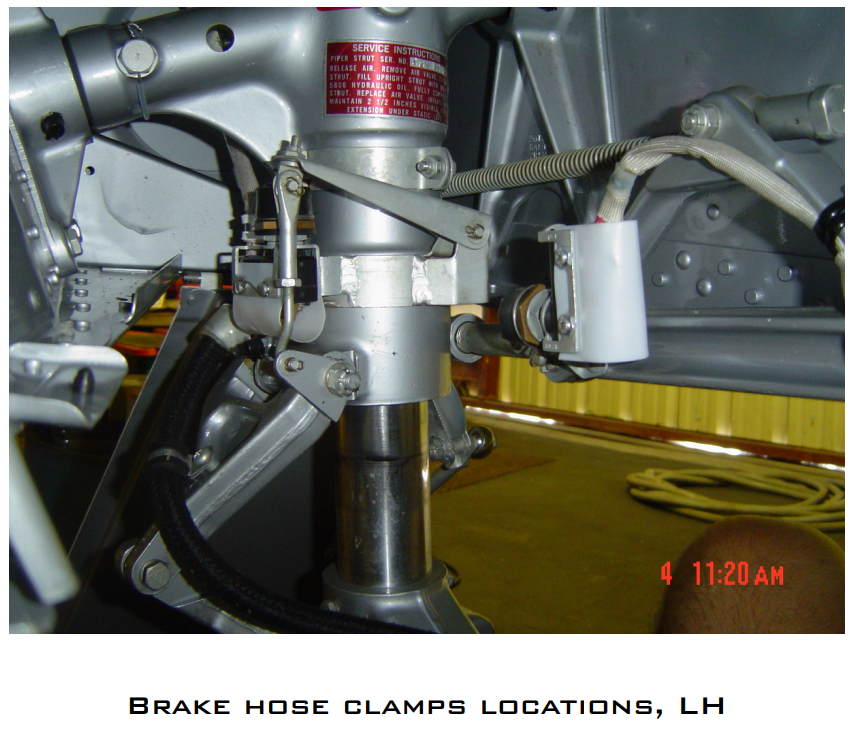 Location of Break Hose Clamps, LH